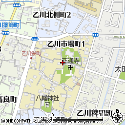 愛知県半田市乙川市場町2丁目16周辺の地図