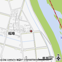 愛知県安城市小川町福地周辺の地図