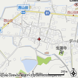 兵庫県姫路市山田町西山田563周辺の地図