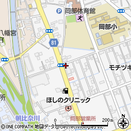 静岡県藤枝市岡部町内谷948-5周辺の地図