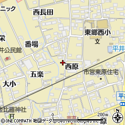 愛知県新城市平井（西原）周辺の地図