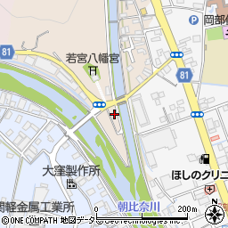 静岡県藤枝市岡部町岡部79周辺の地図