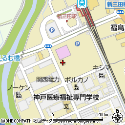 ローソン三田福島店周辺の地図