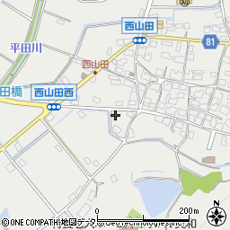 兵庫県姫路市山田町西山田335周辺の地図