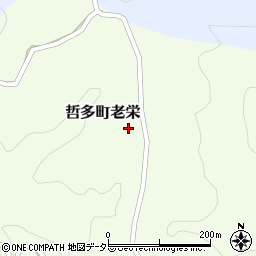 岡山県新見市哲多町老栄807周辺の地図