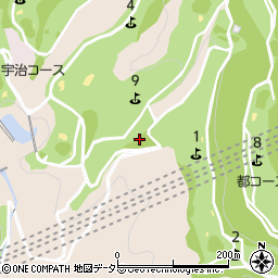 京都府宇治市莵道中山周辺の地図