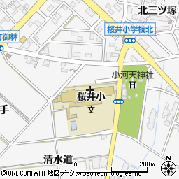 安城市立桜井小学校周辺の地図