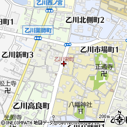 乙川栄町周辺の地図