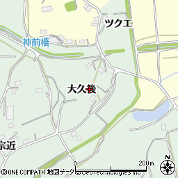 愛知県新城市杉山（大久後）周辺の地図