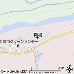 愛知県新城市日吉（陣場）周辺の地図