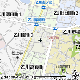 愛知県半田市乙川栄町周辺の地図