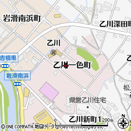 愛知県半田市乙川一色町周辺の地図