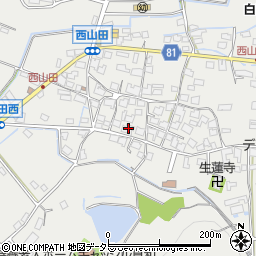 兵庫県姫路市山田町西山田584周辺の地図