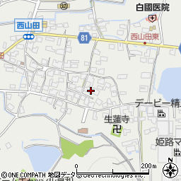 兵庫県姫路市山田町西山田550周辺の地図