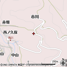 愛知県新城市市川西ノ久保周辺の地図