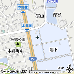 愛知県常滑市榎戸井口川周辺の地図