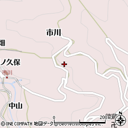 愛知県新城市市川峯7周辺の地図