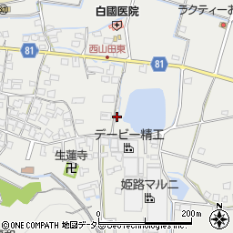 兵庫県姫路市山田町西山田522周辺の地図