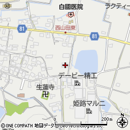 兵庫県姫路市山田町西山田572周辺の地図