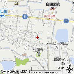 兵庫県姫路市山田町西山田539周辺の地図