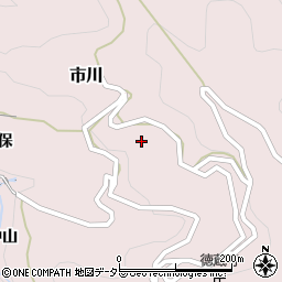 愛知県新城市市川峯周辺の地図