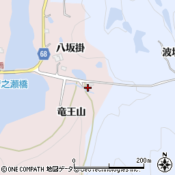 兵庫県宝塚市波豆竜王山周辺の地図