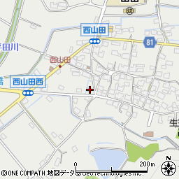 兵庫県姫路市山田町西山田203周辺の地図