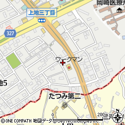ホットゾーンゼロ岡崎店周辺の地図