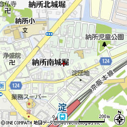 京都府京都市伏見区納所薬師堂15周辺の地図