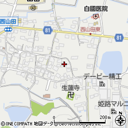 兵庫県姫路市山田町西山田538周辺の地図