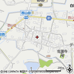 兵庫県姫路市山田町西山田583周辺の地図