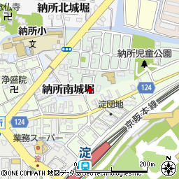 京都府京都市伏見区納所薬師堂15-4周辺の地図