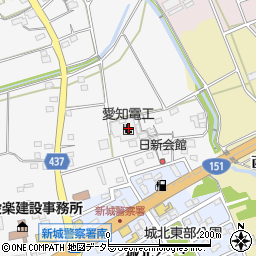 愛知電工株式会社　新城工場周辺の地図