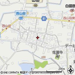 兵庫県姫路市山田町西山田565周辺の地図