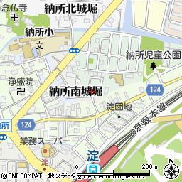 京都府京都市伏見区納所薬師堂15-9周辺の地図