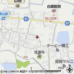 兵庫県姫路市山田町西山田537周辺の地図