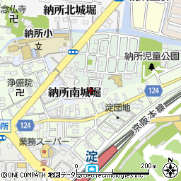 京都府京都市伏見区納所薬師堂15-10周辺の地図