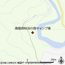 高幡森林浴の森キャンプ場周辺の地図