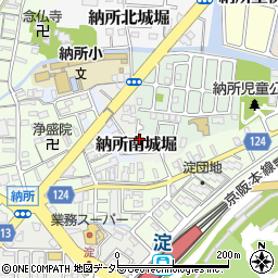 京都府京都市伏見区納所南城堀14-30周辺の地図