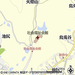 猪名川町社会福祉会館（ふれあい公民館）周辺の地図