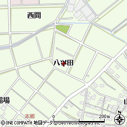 愛知県安城市城ケ入町八ツ田周辺の地図