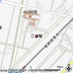愛知県安城市小川町三ツ塚周辺の地図