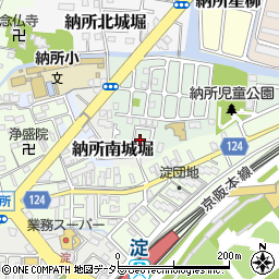 京都府京都市伏見区納所薬師堂15-13周辺の地図