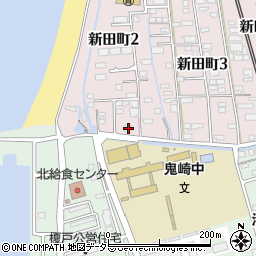 愛知県常滑市新田町2丁目78周辺の地図