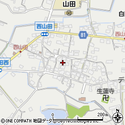 兵庫県姫路市山田町西山田591周辺の地図