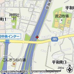 愛知県半田市平和町周辺の地図