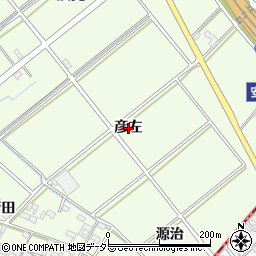 愛知県安城市城ケ入町彦左周辺の地図