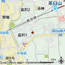 愛知県新城市富沢北裏周辺の地図