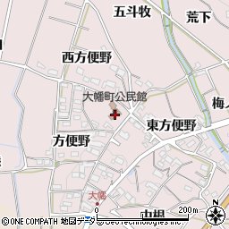 大幡町公民館周辺の地図