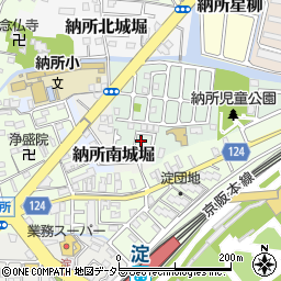 京都府京都市伏見区納所薬師堂15-15周辺の地図